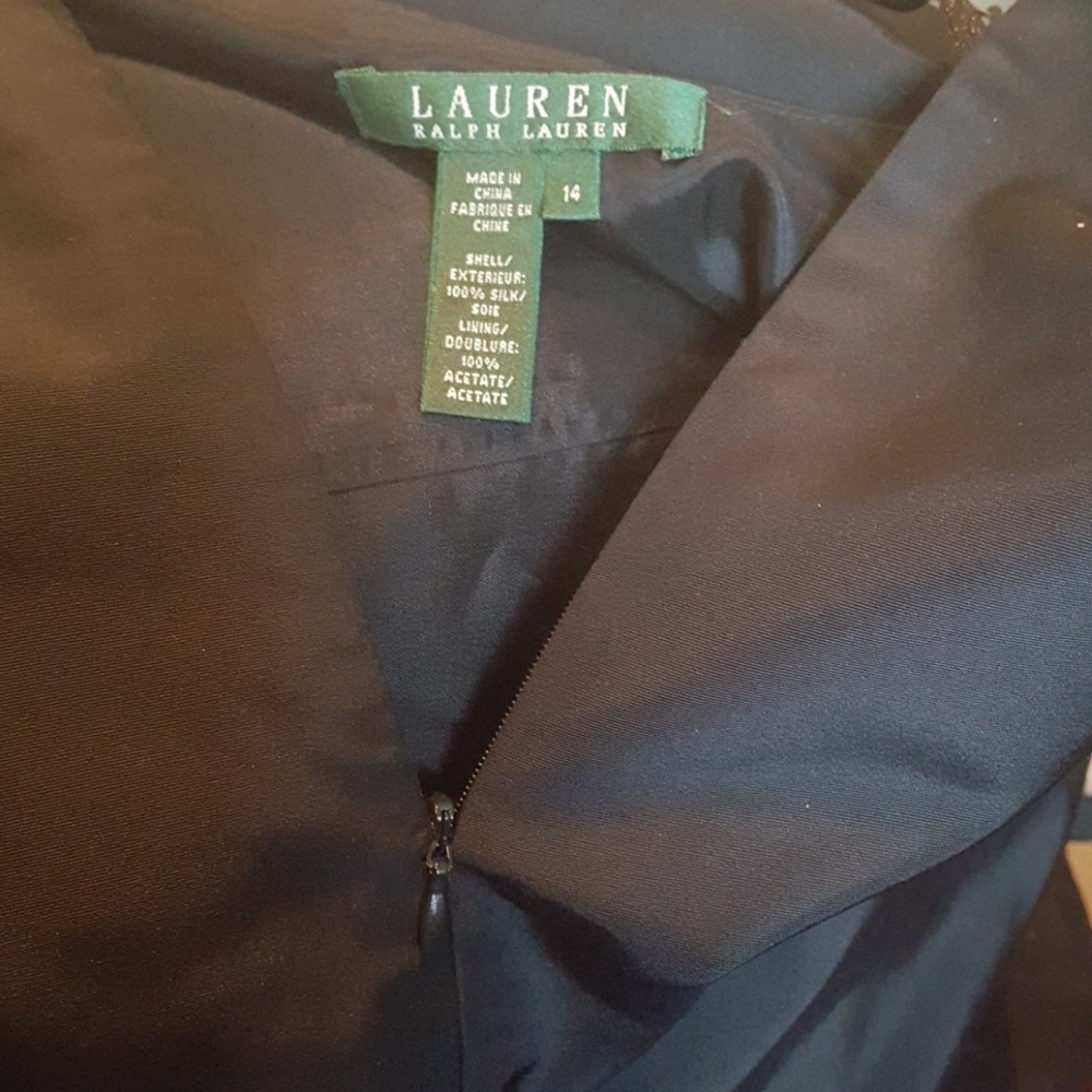 Lauren silk skirt. Black. Absolutely beautiful. - Picture 7 of 7